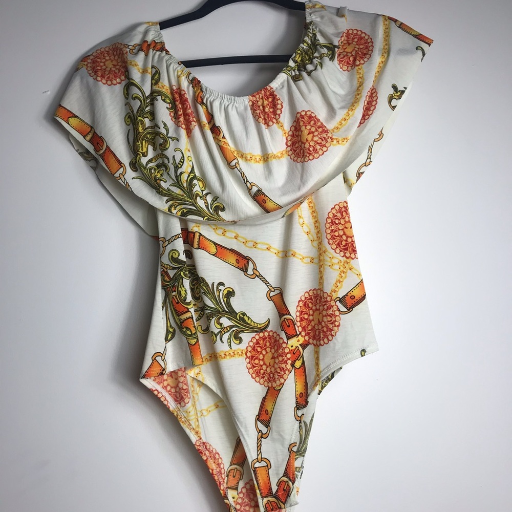 Off the shoulder Body Suit